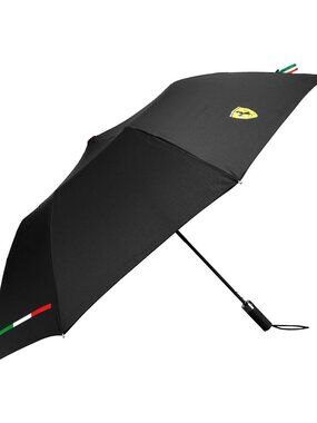 Scuderia Ferrari F1 SF FW  Compact Umbrella OSFA Black 701202276001 NWT Official